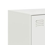 vidaXL Buffet blanc 67x39x107 cm acier