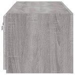 vidaXL Meubles TV muraux et lumières LED 2Pièces sonoma gris 60x35x31 cm