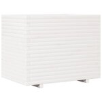 vidaXL Jardinière blanc 90x60x72 5 cm bois de pin massif