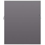 vidaXL Armoire d'évier Gris brillant 41x38 5x46 cm Bois d’ingénierie
