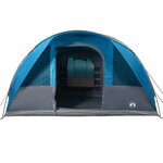 vidaXL Tente familiale tunnel 7 personnes bleu imperméable