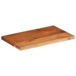vidaXL Dessus de table 50x30x2 5 cm rectangulaire bois massif d'acacia