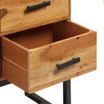 vidaXL Buffet Marron 110x30x70 cm Bois d'acacia solide