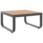 vidaXL Canapé d'angle de jardin à 5 places avec coussins Aluminium WPC