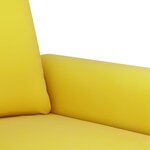 vidaXL Ensemble de canapés 3 Pièces avec coussins jaune velours