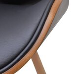 vidaXL Chaises à manger lot de 2 similicuir et bois courbé