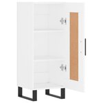 vidaXL Buffet blanc 34 5x34x90 cm bois d'ingénierie