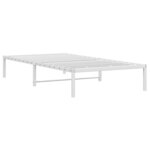 vidaXL Cadre de lit métal sans matelas blanc 100x200 cm