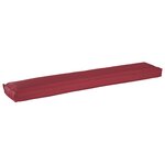 vidaXL Coussins de Palette pour Banc 2 Pièces Bourgogne 200x40x8 cm Tissu Oxford