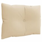 vidaXL Coussins de palette lot de 3 beige tissu