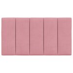 vidaXL Coussin de tête de lit rose 90 cm velours