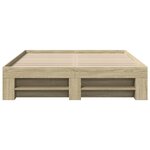 vidaXL Cadre de lit sans matelas chêne sonoma 140x200 cm