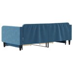 vidaXL Lit de jour avec gigogne et tiroirs sans matelas bleu 100x200cm