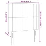 vidaXL Tête de lit à LED Vert foncé 80x5x118/128 cm Velours