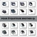 Rouleau Etiquettes compatible BROTHER DK-11202 étiquettes de transport 62mm x 100mm