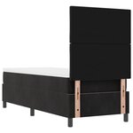 Lit à ressorts vidaXL avec matelas et LED Noir 80x200 cm Velours