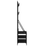 vidaXL Porte-vêtements et rangement des chaussures noir 100x40x184 cm