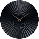 Horloge design en métal sensu noir