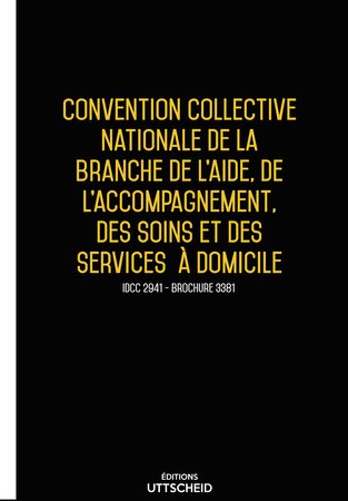 Convention collective nationale Aide à domicile 2024 - Brochure 3381 + grille de Salaire UTTSCHEID