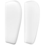 vidaXL Tête de lit avec oreilles Blanc 183x23x78/88 cm Similicuir