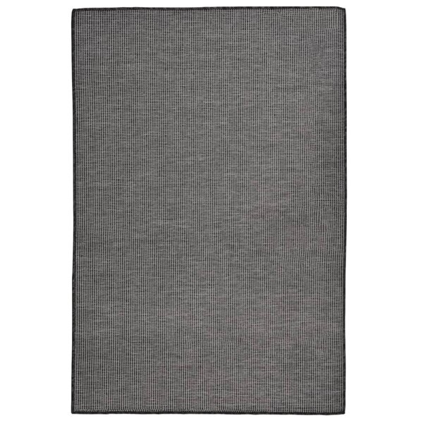 vidaXL Tapis à tissage plat d'extérieur 120x170 cm Gris
