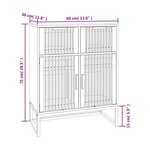 vidaXL Buffet 60x30x75 cm bois d'ingénierie