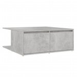 vidaXL Table basse Gris béton 80x80x31 cm Aggloméré