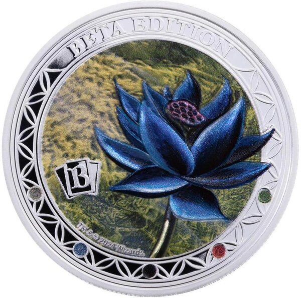 Pièce de monnaie en Argent 5 Dollars g 31.1 (1 oz) Millésime 2024 BETA BLACK LOTUS