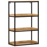 vidaXL Bibliothèque 70x35x110 cm Bois massif manguier brut