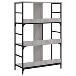 vidaXL Bibliothèque sonoma gris 78 5x33x117 5 cm bois d'ingénierie