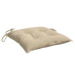 vidaXL Coussins de palette lot de 6 beige 50x50x7 cm tissu oxford