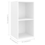 vidaXL Ensemble de meuble TV 4 Pièces Blanc Aggloméré