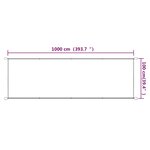 vidaXL Auvent vertical Taupe 100x1000 cm Tissu oxford