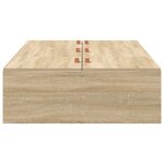 Cadre de Lit de Rangement vidaXL Chêne Sonoma 80x200 cm