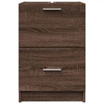 vidaXL Meuble d'évier chêne marron 40x37x59 cm bois d'ingénierie