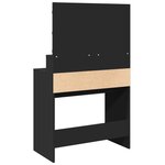 vidaXL Coiffeuse avec LED noir 80x41x134 5 cm