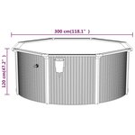 vidaXL Piscine avec pompe filtrante à sable 300x120 cm