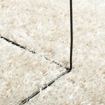 vidaXL Tapis ISTAN à poils longs aspect brillant crème 100x200 cm