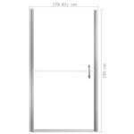 vidaXL Porte de douche verre trempé 81x195 cm