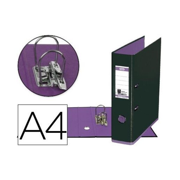 classeur myColour, largeur de dos: 80 mm, noir/violet ELBA
