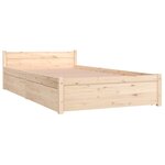 vidaXL Cadre de lit sans matelas avec tiroirs