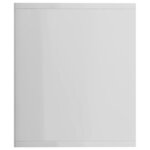 vidaXL Bibliothèque/Meuble TV Blanc brillant 143x30x36 cm