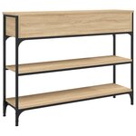 vidaXL Table console chêne sonoma 100x25x75 cm bois d'ingénierie