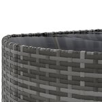 vidaXL Salon de jardin 6 Pièces avec coussins gris résine tressée
