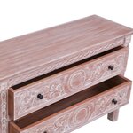 vidaXL Buffet avec 2 tiroirs 90x30x60 cm Bois d'acajou massif