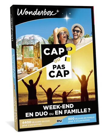 Coffret cadeau - WONDERBOX - CAP OU PAS CAP - Week-end en duo ou en famille