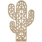 Silhouette Origami Cactus - 9 7X15X1 Cm - Bois - Silhwood