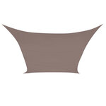 Perel Voile d'ombrage  hydrofuge  2 x 3 m  160 g/m²  polyester  rectangulaire  taupe