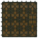 vidaXL Carreau de terrasse en relief 11 Pièces WPC 30x30 cm 1 m²