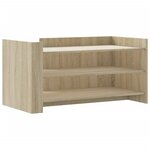 vidaXL Table basse chêne sonoma 100x50x50 cm bois d'ingénierie